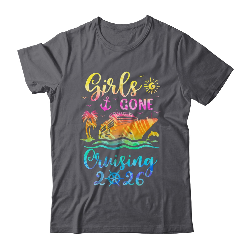 Tie Dye Cruising Squad Girls Gone Cruising 2026 Summer Trip Shirt & Tank Top | teecentury