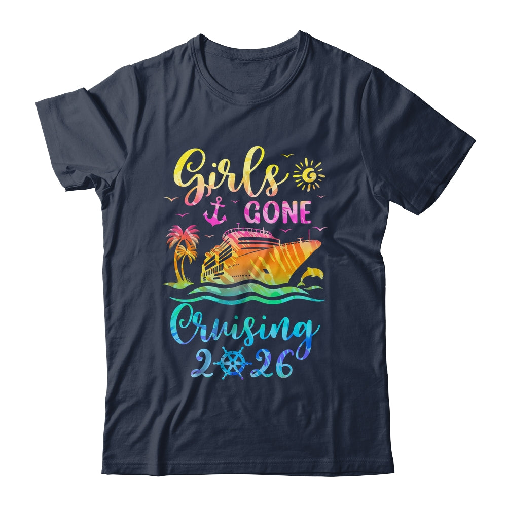 Tie Dye Cruising Squad Girls Gone Cruising 2026 Summer Trip Shirt & Tank Top | teecentury