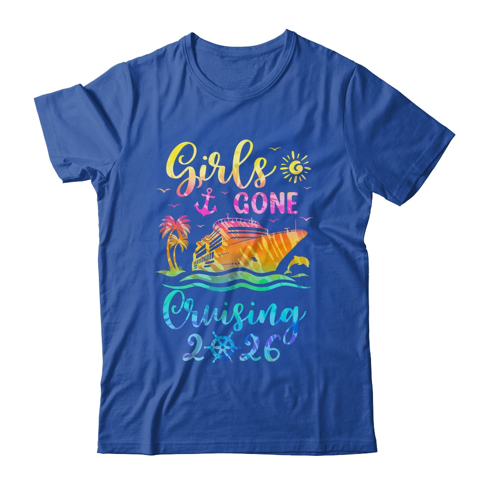Tie Dye Cruising Squad Girls Gone Cruising 2026 Summer Trip Shirt & Tank Top | teecentury
