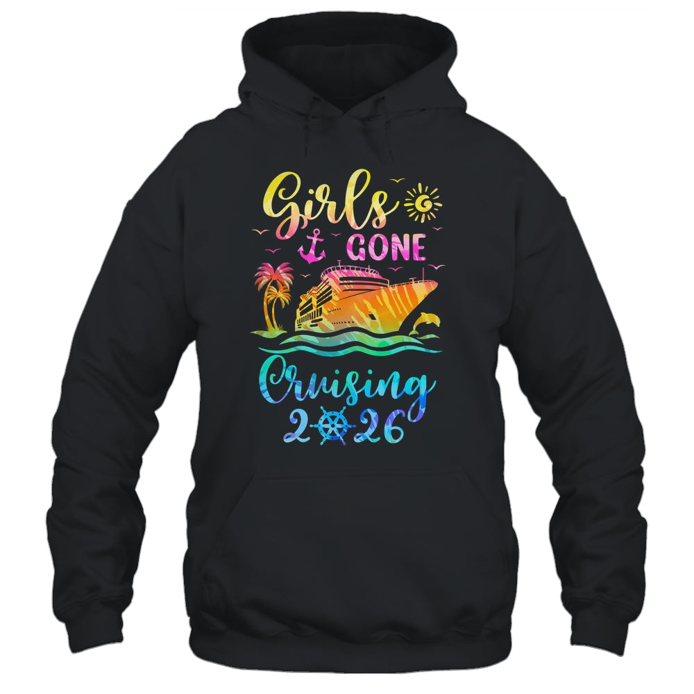 Tie Dye Cruising Squad Girls Gone Cruising 2026 Summer Trip Shirt & Tank Top | teecentury
