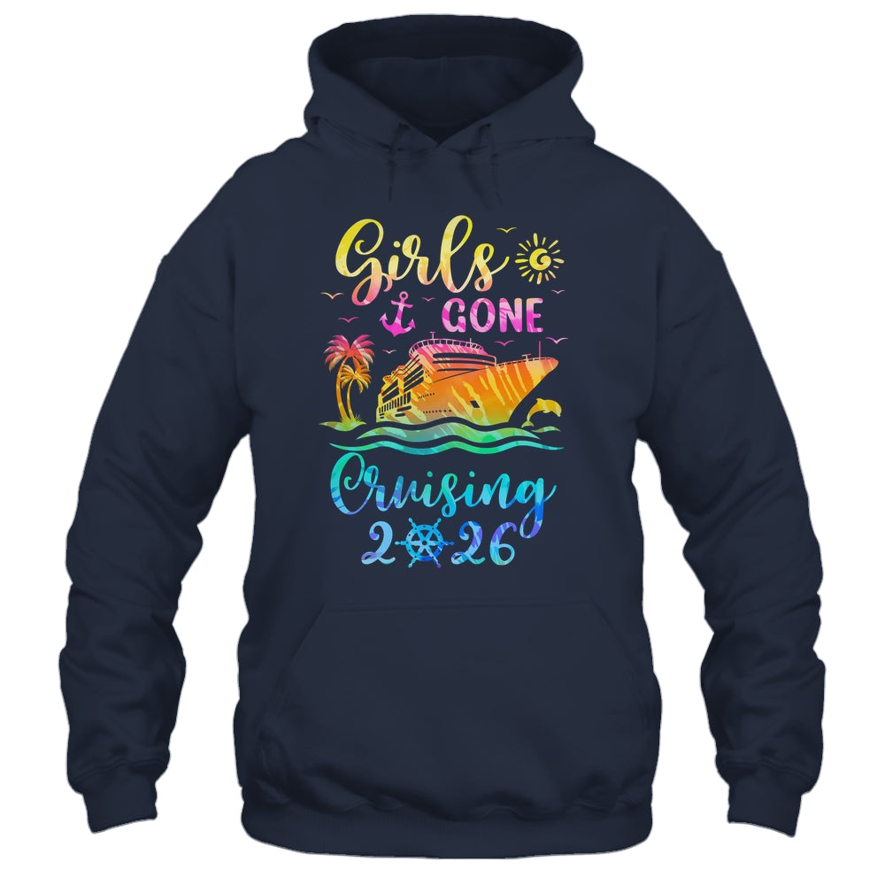 Tie Dye Cruising Squad Girls Gone Cruising 2026 Summer Trip Shirt & Tank Top | teecentury