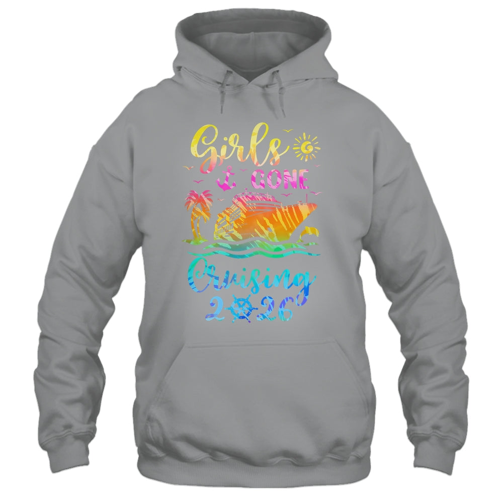 Tie Dye Cruising Squad Girls Gone Cruising 2026 Summer Trip Shirt & Tank Top | teecentury