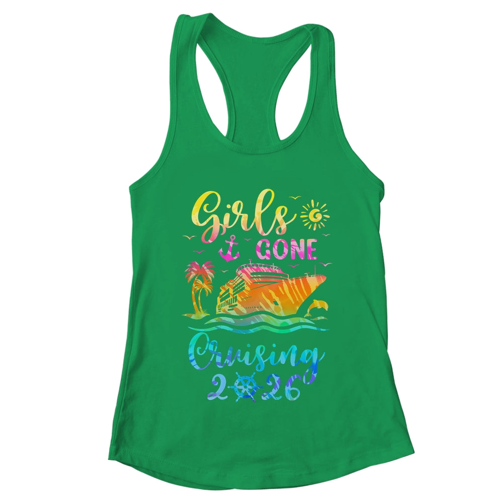 Tie Dye Cruising Squad Girls Gone Cruising 2026 Summer Trip Shirt & Tank Top | teecentury