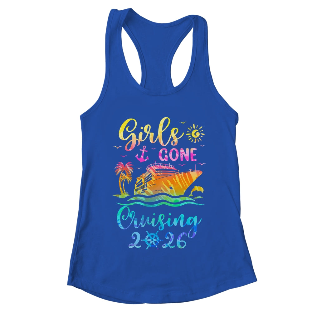 Tie Dye Cruising Squad Girls Gone Cruising 2026 Summer Trip Shirt & Tank Top | teecentury
