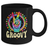 Tie Dye Peace Sign Love Groovy Hippie Party For Women Girls Mug | teecentury