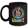 Tie Dye Peace Sign Love Groovy Hippie Party For Women Girls Mug | teecentury