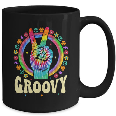 Tie Dye Peace Sign Love Groovy Hippie Party For Women Girls Mug | teecentury