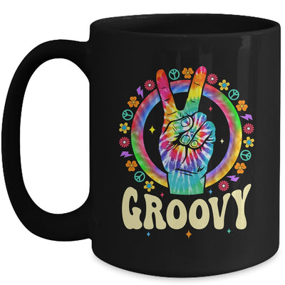 Tie Dye Peace Sign Love Groovy Hippie Party For Women Girls Mug | teecentury