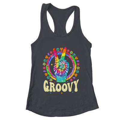 Tie Dye Peace Sign Love Groovy Hippie Party For Women Girls Shirt & Tank Top | teecentury