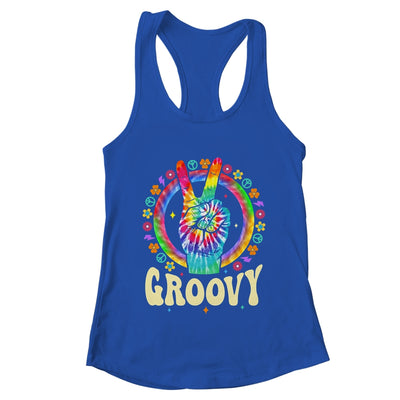 Tie Dye Peace Sign Love Groovy Hippie Party For Women Girls Shirt & Tank Top | teecentury