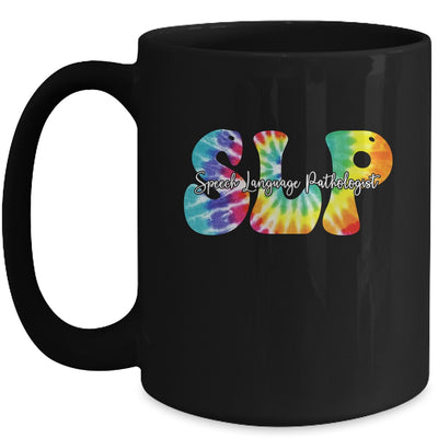 Tie Dye SLP Speech Language Pathologist Speech Therapy Mug | teecentury