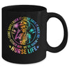 Tie Dye Some Days I Rock It Some Days It Rocks Me Nurse Life Mug | teecentury