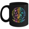 Tie Dye Some Days I Rock It Some Days It Rocks Me Nurse Life Mug | teecentury