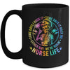 Tie Dye Some Days I Rock It Some Days It Rocks Me Nurse Life Mug | teecentury