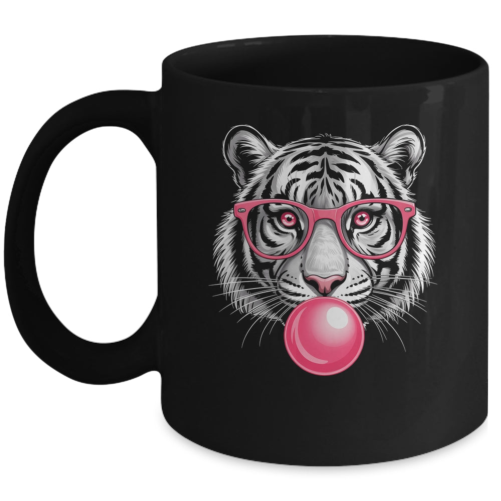 Tiger Face Pink Sunglasses Wild Animal Jungle Women Girls Mug | teecentury