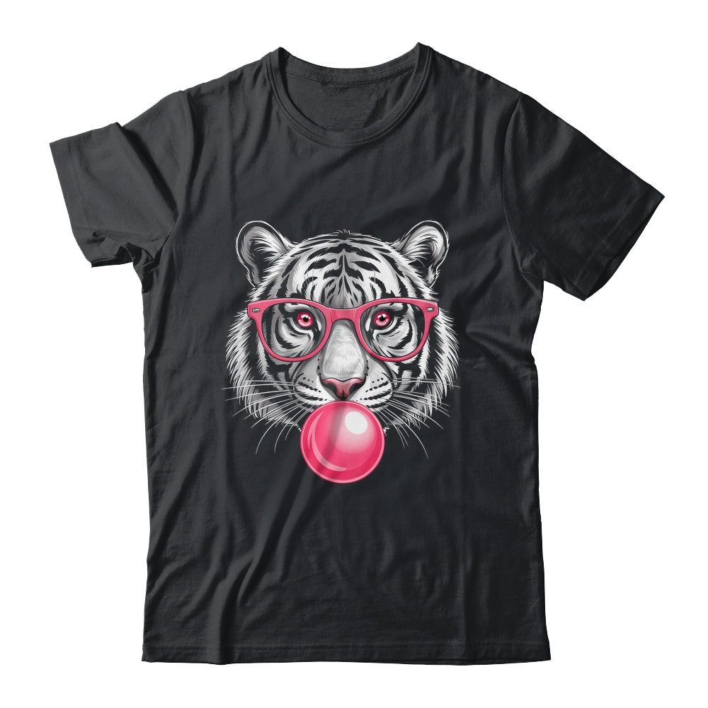 Tiger Face Pink Sunglasses Wild Animal Jungle Women Girls Shirt & Tank Top | teecentury