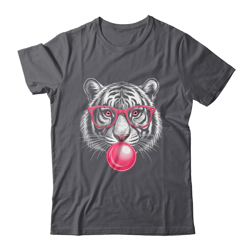Tiger Face Pink Sunglasses Wild Animal Jungle Women Girls Shirt & Tank Top | teecentury
