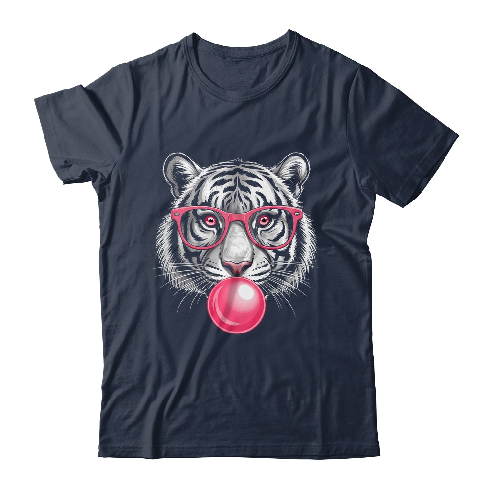 Tiger Face Pink Sunglasses Wild Animal Jungle Women Girls Shirt & Tank Top | teecentury