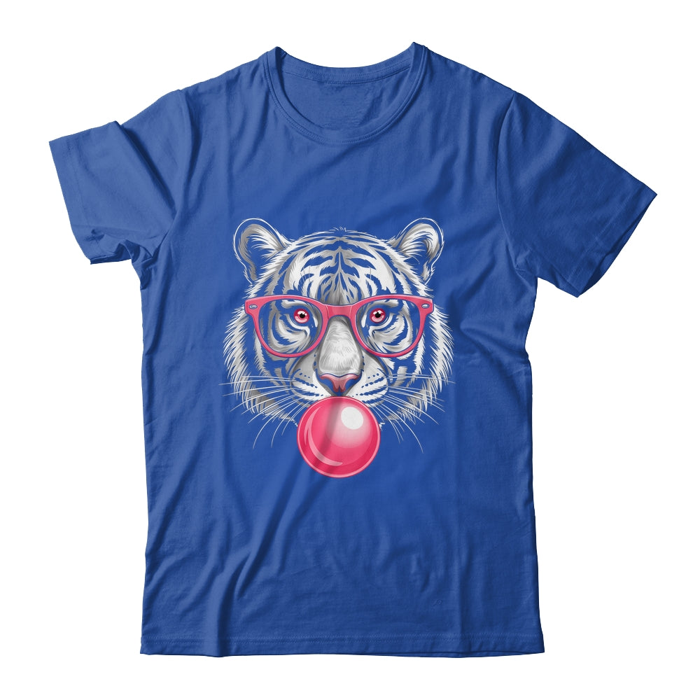 Tiger Face Pink Sunglasses Wild Animal Jungle Women Girls Shirt & Tank Top | teecentury