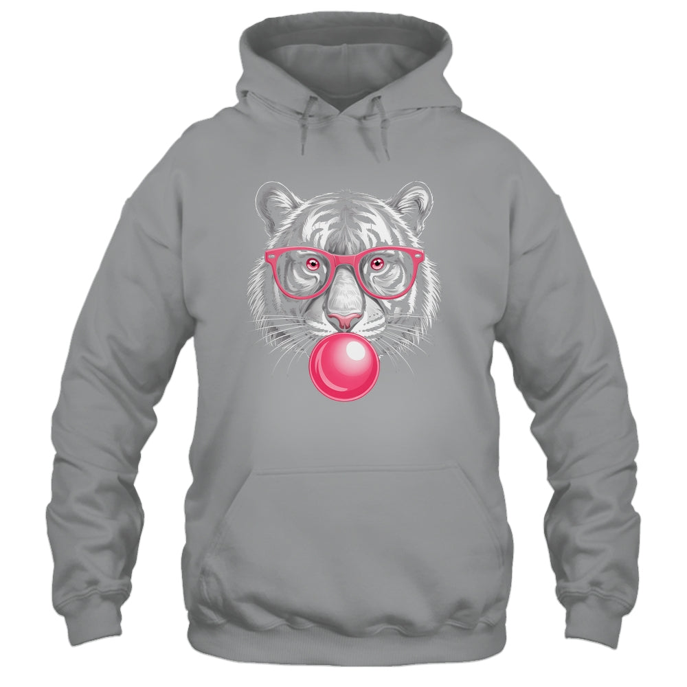 Tiger Face Pink Sunglasses Wild Animal Jungle Women Girls Shirt & Tank Top | teecentury