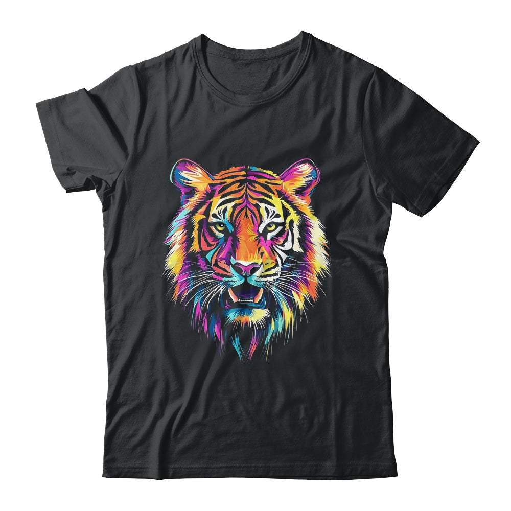 Tiger Face Wild Animal Colorful Tiger For Women Men Kids Shirt & Hoodie | teecentury