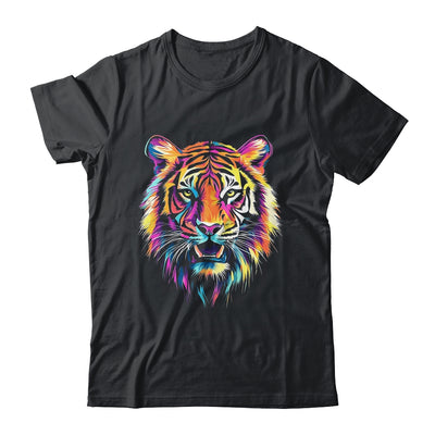 Tiger Face Wild Animal Colorful Tiger For Women Men Kids Shirt & Hoodie | teecentury