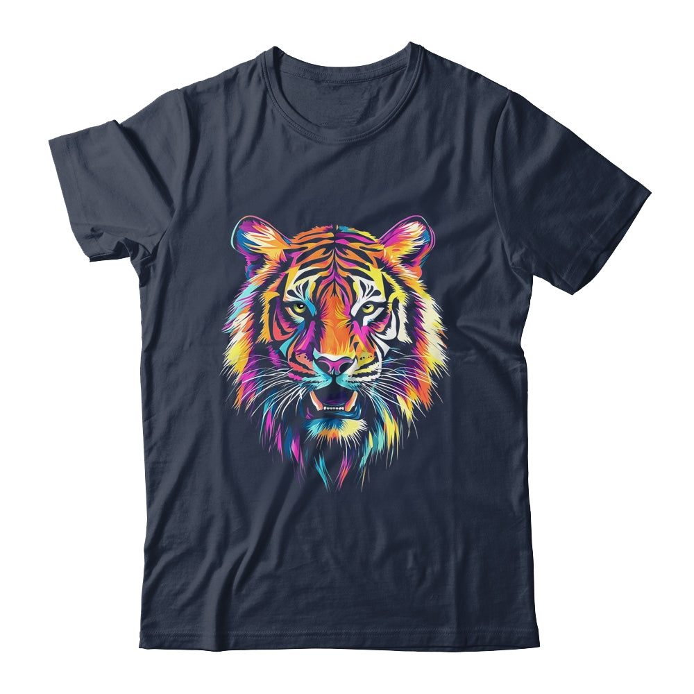 Tiger Face Wild Animal Colorful Tiger For Women Men Kids Shirt & Hoodie | teecentury