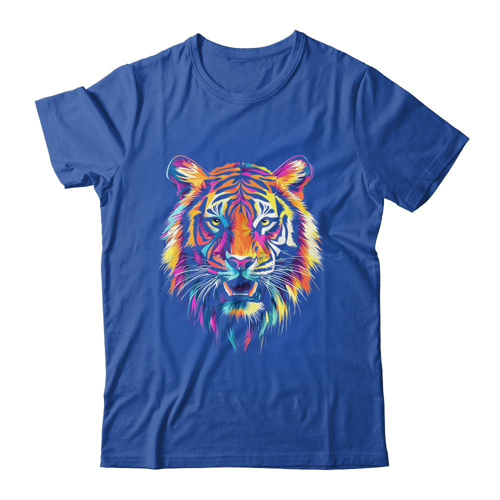 Tiger Face Wild Animal Colorful Tiger For Women Men Kids Shirt & Hoodie | teecentury