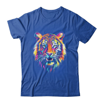Tiger Face Wild Animal Colorful Tiger For Women Men Kids Shirt & Hoodie | teecentury
