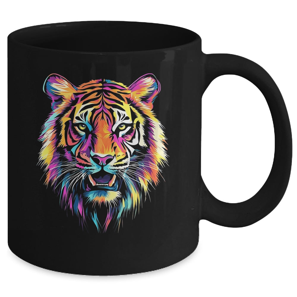 Tiger Face Wild Animal Colorful Tiger For Women Men Kids Mug | teecentury