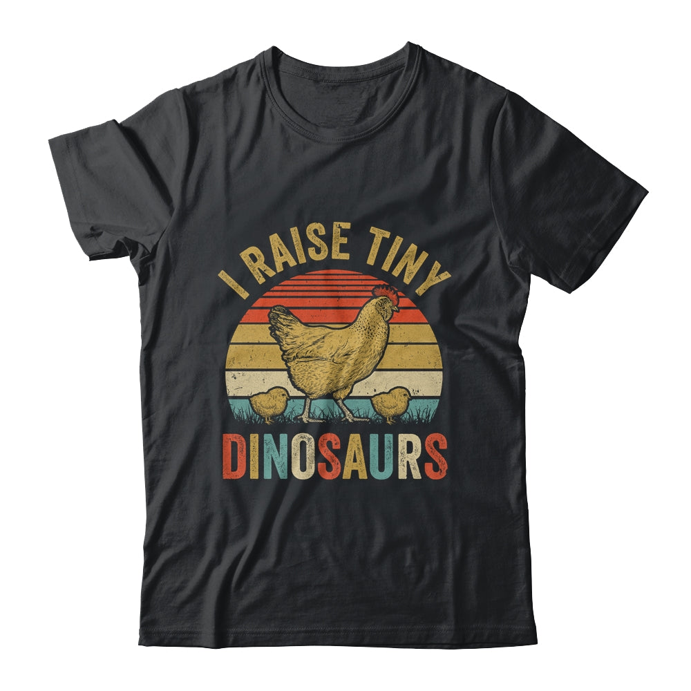 Tiny Dinosaurs Chicken Art For Men Women Farm Lover Farmer Shirt & Tank Top | teecentury