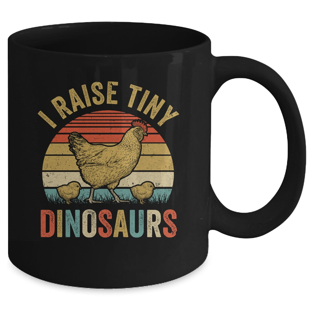 Tiny Dinosaurs Chicken Art For Men Women Farm Lover Farmer Mug | teecentury