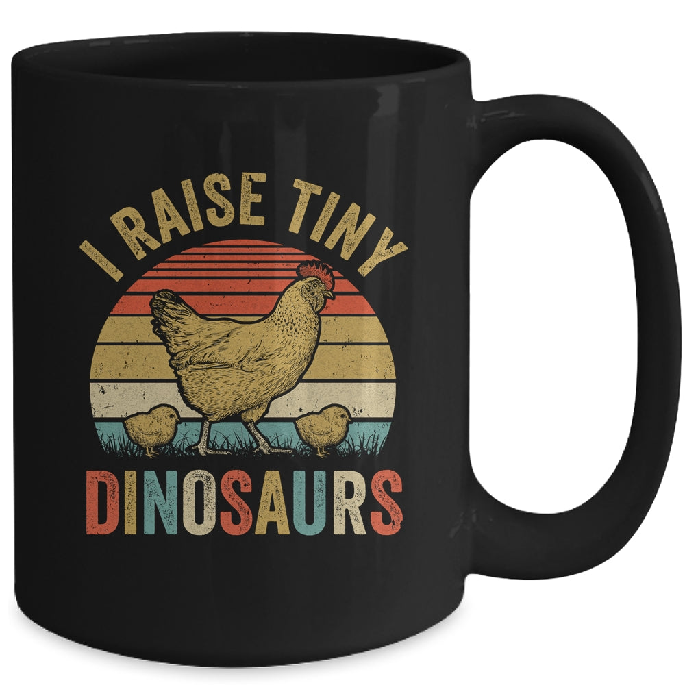 Tiny Dinosaurs Chicken Art For Men Women Farm Lover Farmer Mug | teecentury