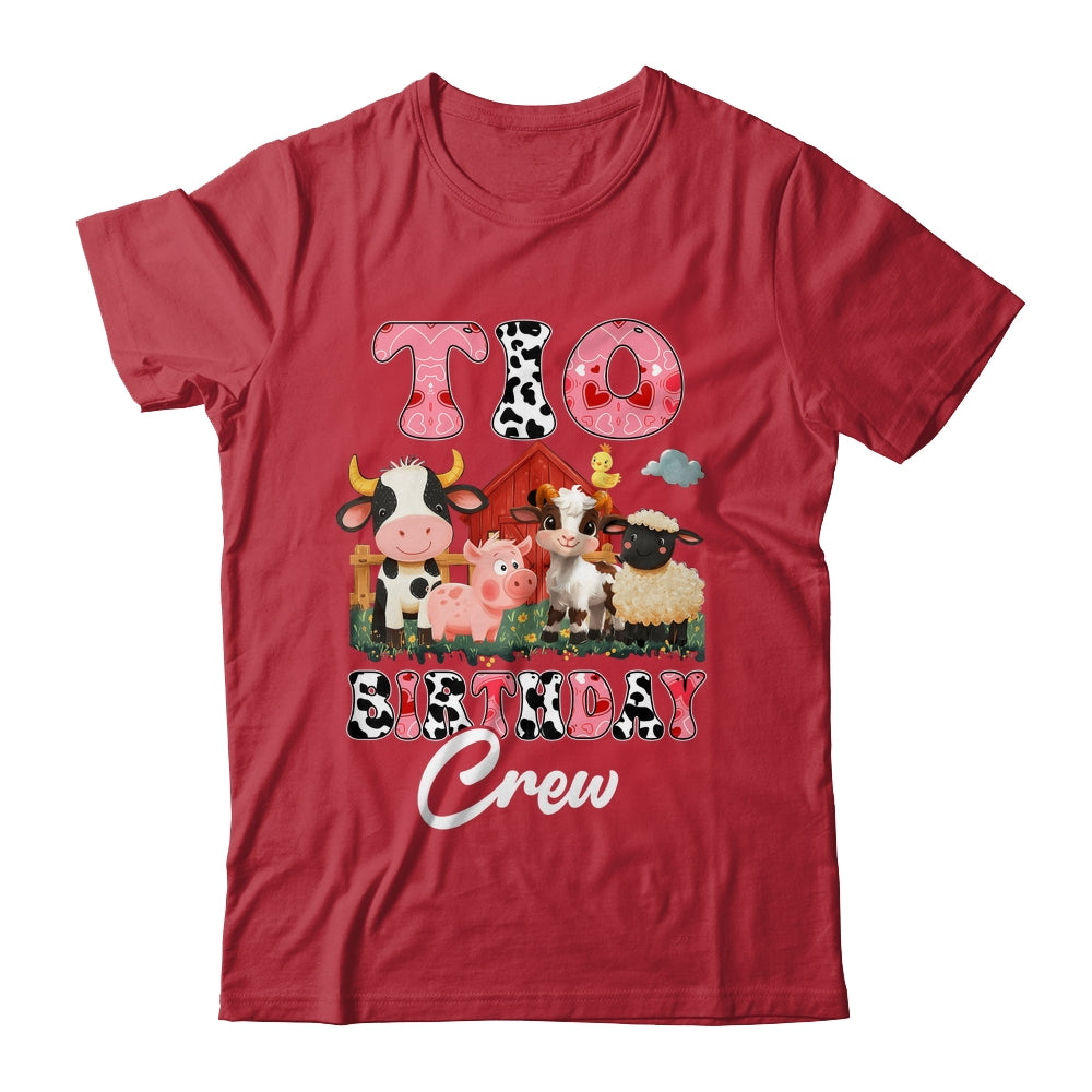 Tio Birthday Crew Farm Cow Birthday Boy Girl Family Shirt & Hoodie | teecentury