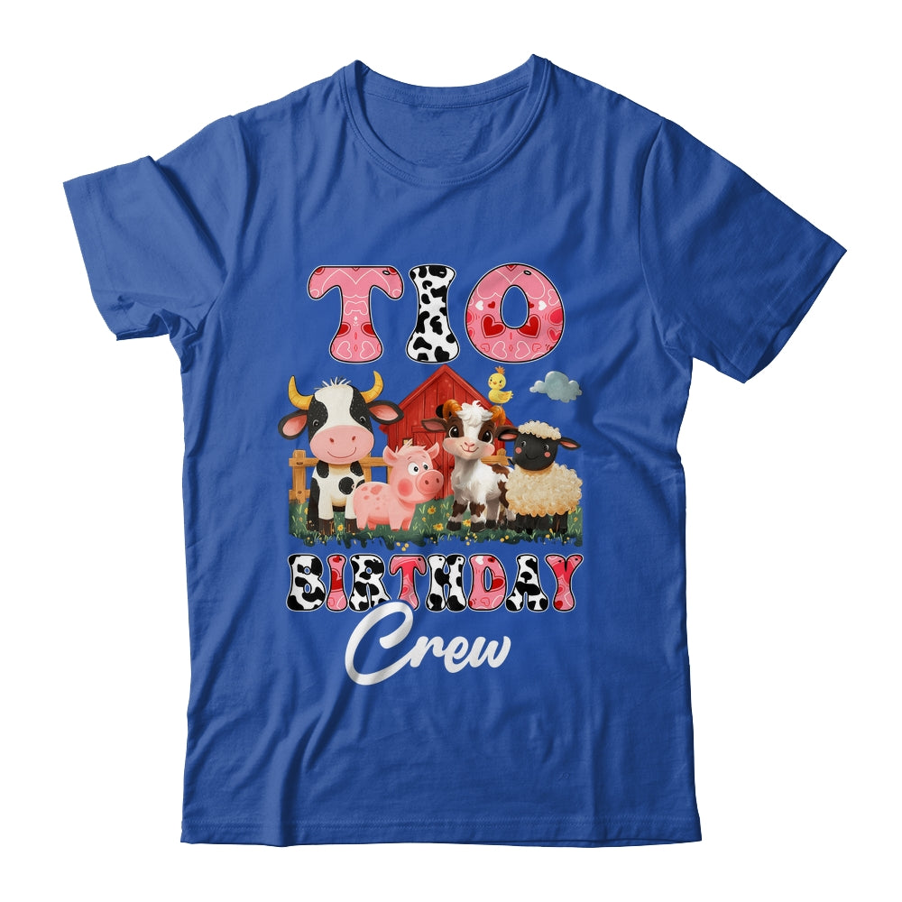 Tio Birthday Crew Farm Cow Birthday Boy Girl Family Shirt & Hoodie | teecentury