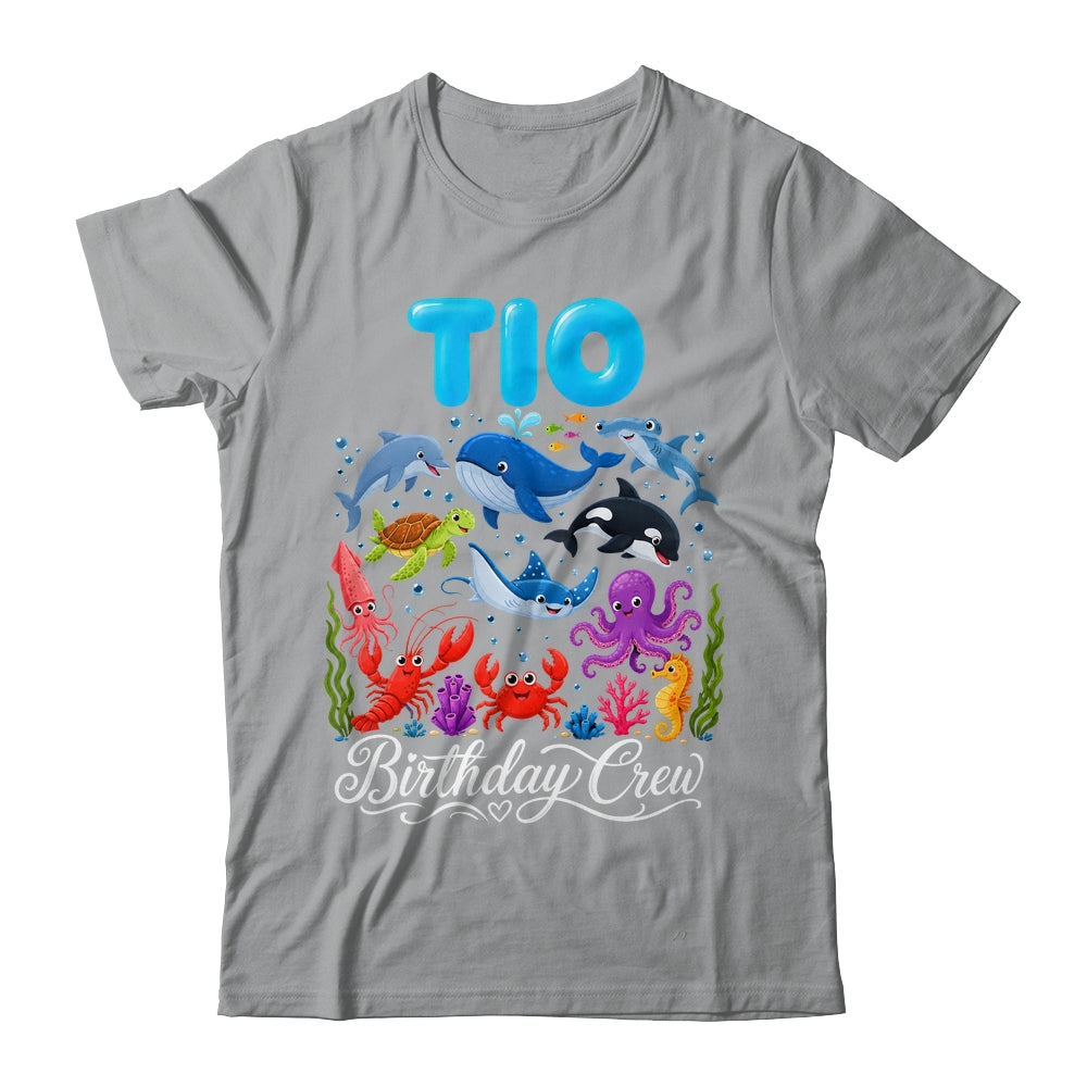 Tio Birthday Crew Ocean Animals Birthday Under Sea Shirt & Hoodie | teecentury