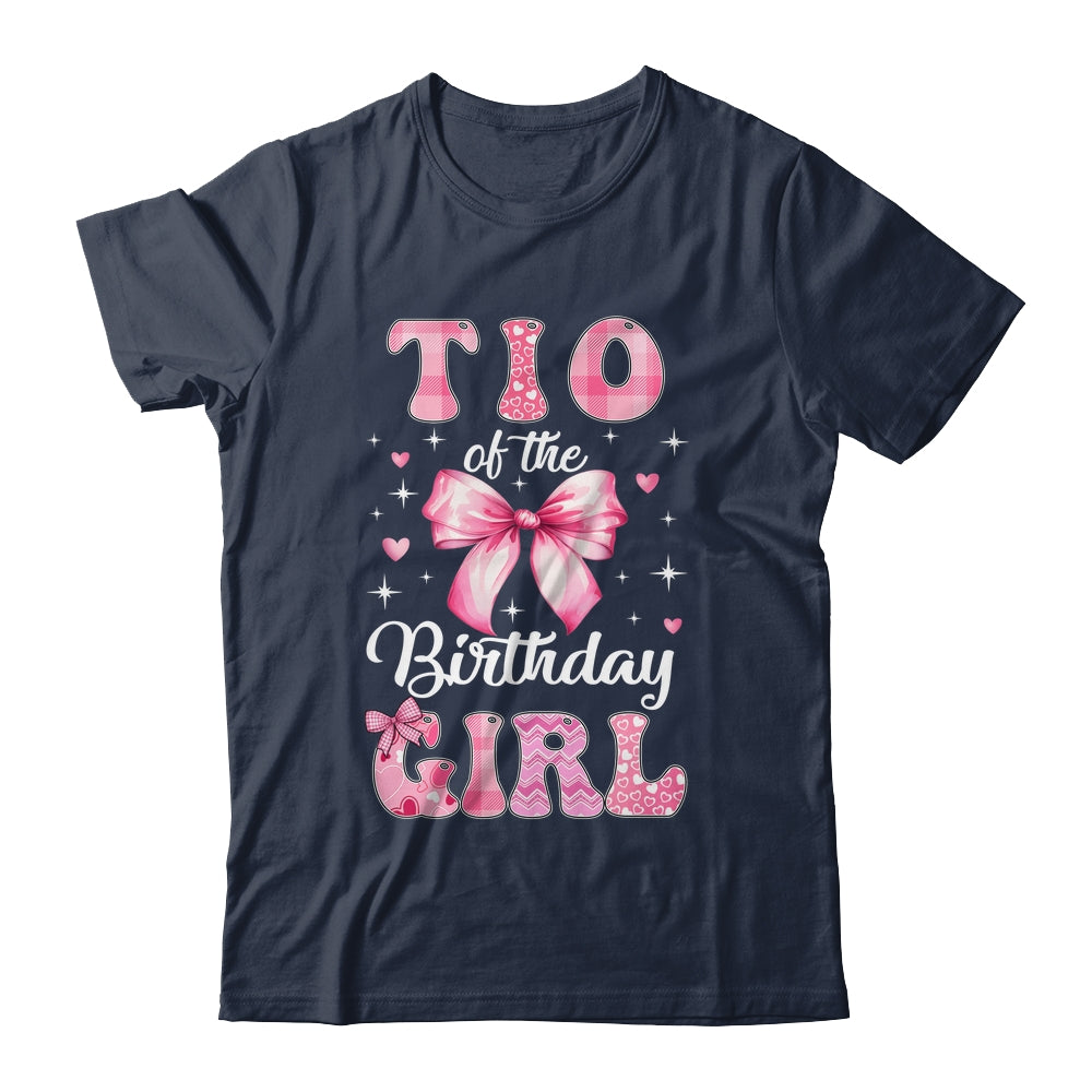 Tio Of Birthday Girl Coquette Bow Matching Family Shirt & Hoodie | teecentury