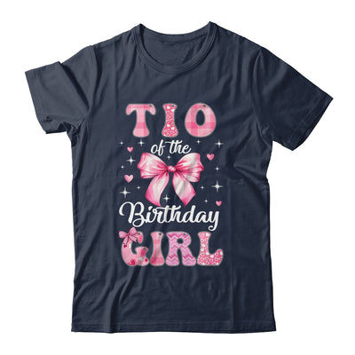 Tio Of Birthday Girl Coquette Bow Matching Family Shirt & Hoodie | teecentury