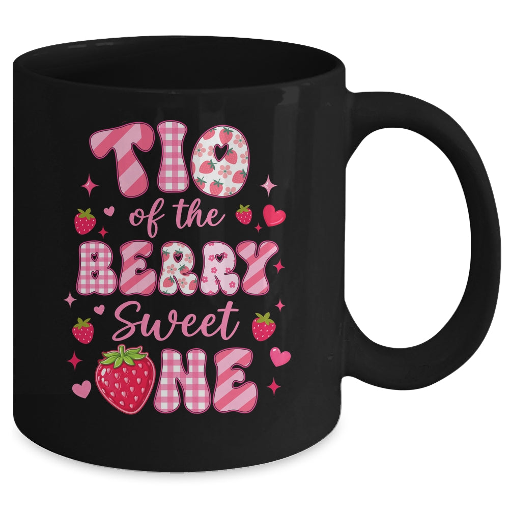 Tio Of The Berry Sweet One Strawberry First Birthday Mug | teecentury