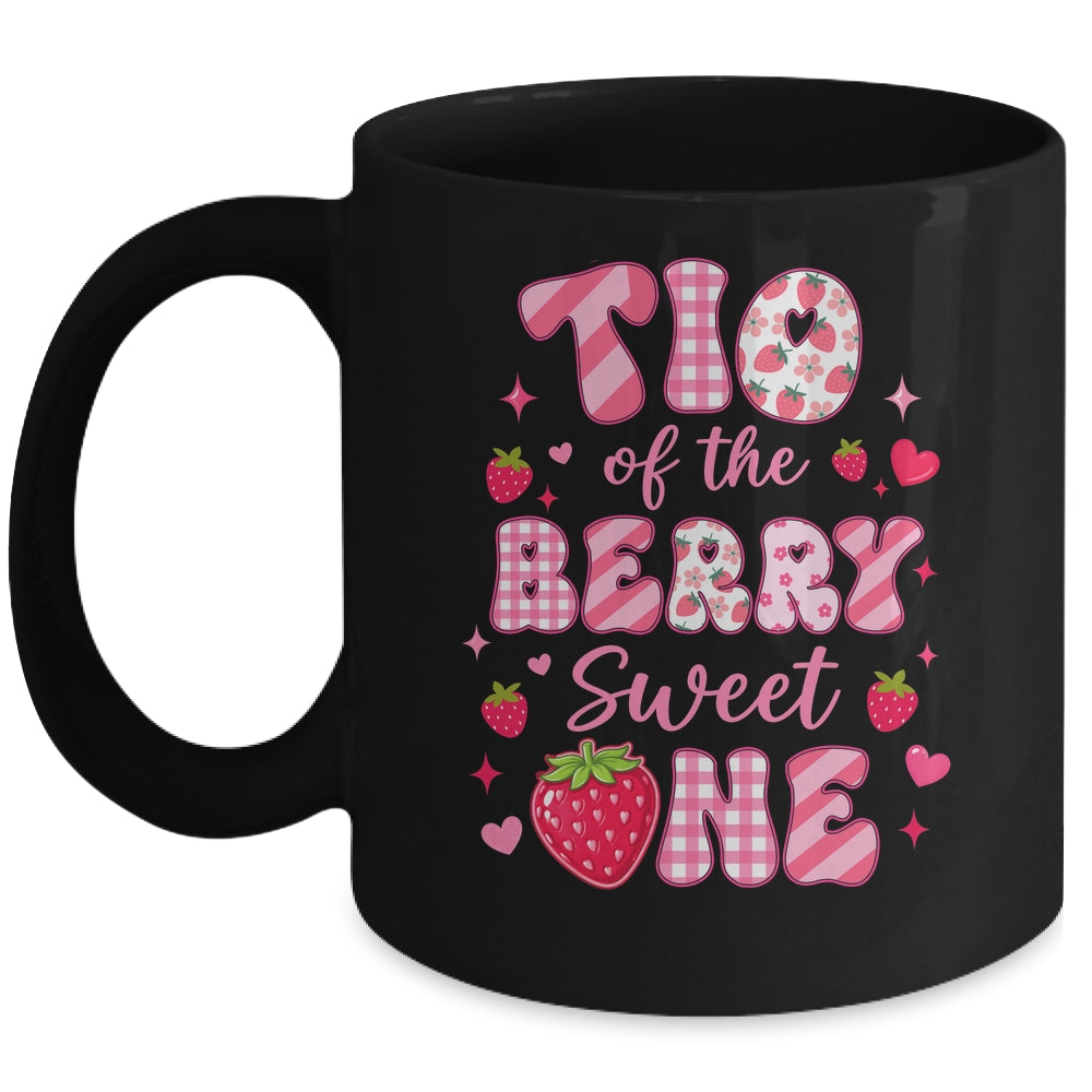 Tio Of The Berry Sweet One Strawberry First Birthday Mug | teecentury