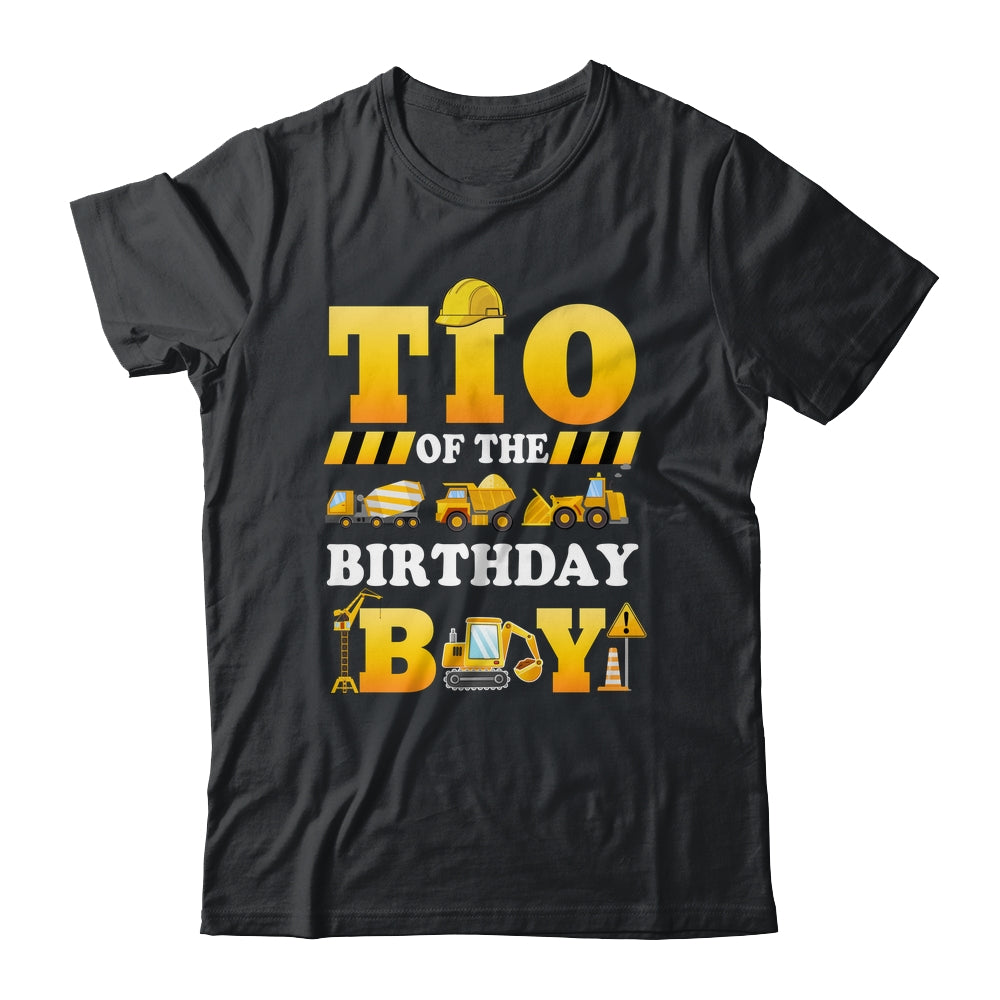 Tio Of The Birthday Boy Construction Matching Family Shirt & Hoodie | teecentury
