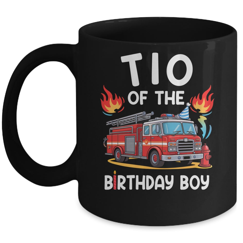 Tio Of The Birthday Boy Fire Truck Firefighter 1st Party Mug | teecentury
