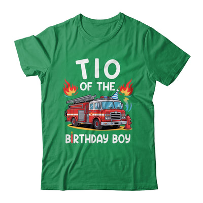 Tio Of The Birthday Boy Fire Truck Firefighter 1st Party Shirt & Hoodie | teecentury
