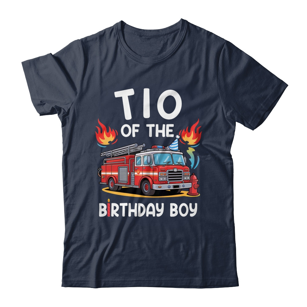 Tio Of The Birthday Boy Fire Truck Firefighter 1st Party Shirt & Hoodie | teecentury
