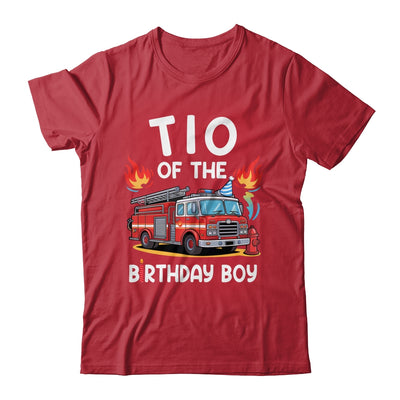 Tio Of The Birthday Boy Fire Truck Firefighter 1st Party Shirt & Hoodie | teecentury