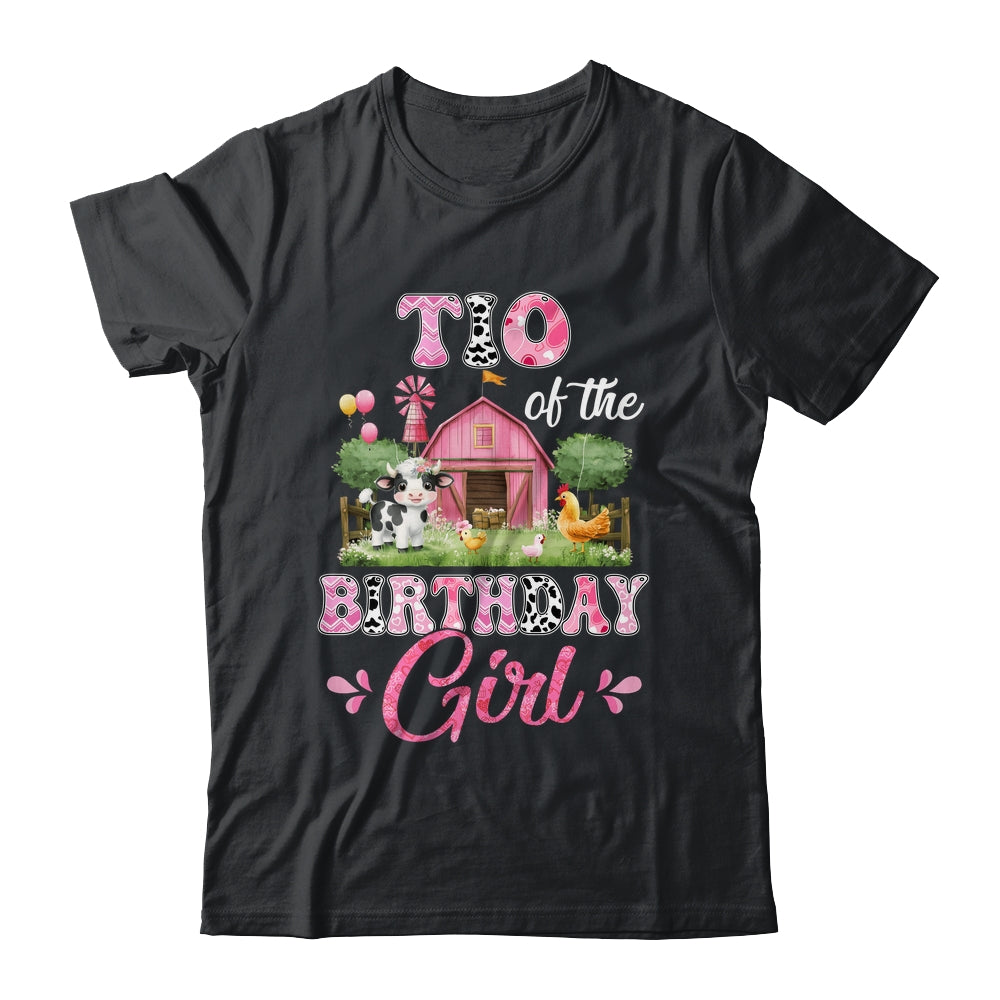 Tio Of The Birthday Girl 1st Birthday Cow Farm Family Shirt & Hoodie | teecentury