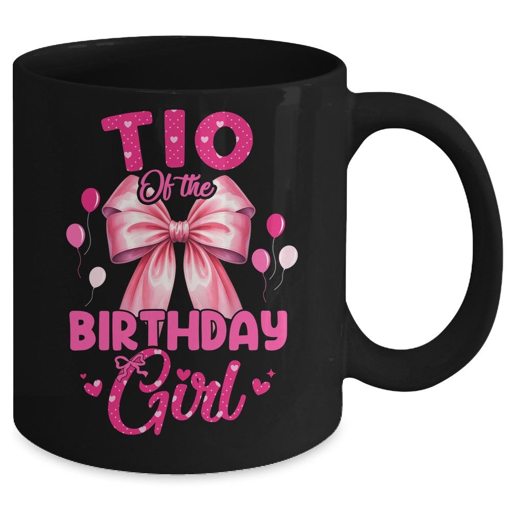 Tio Of The Birthday Girl Coquette Bow Matching Family Mug | teecentury
