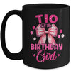 Tio Of The Birthday Girl Coquette Bow Matching Family Mug | teecentury