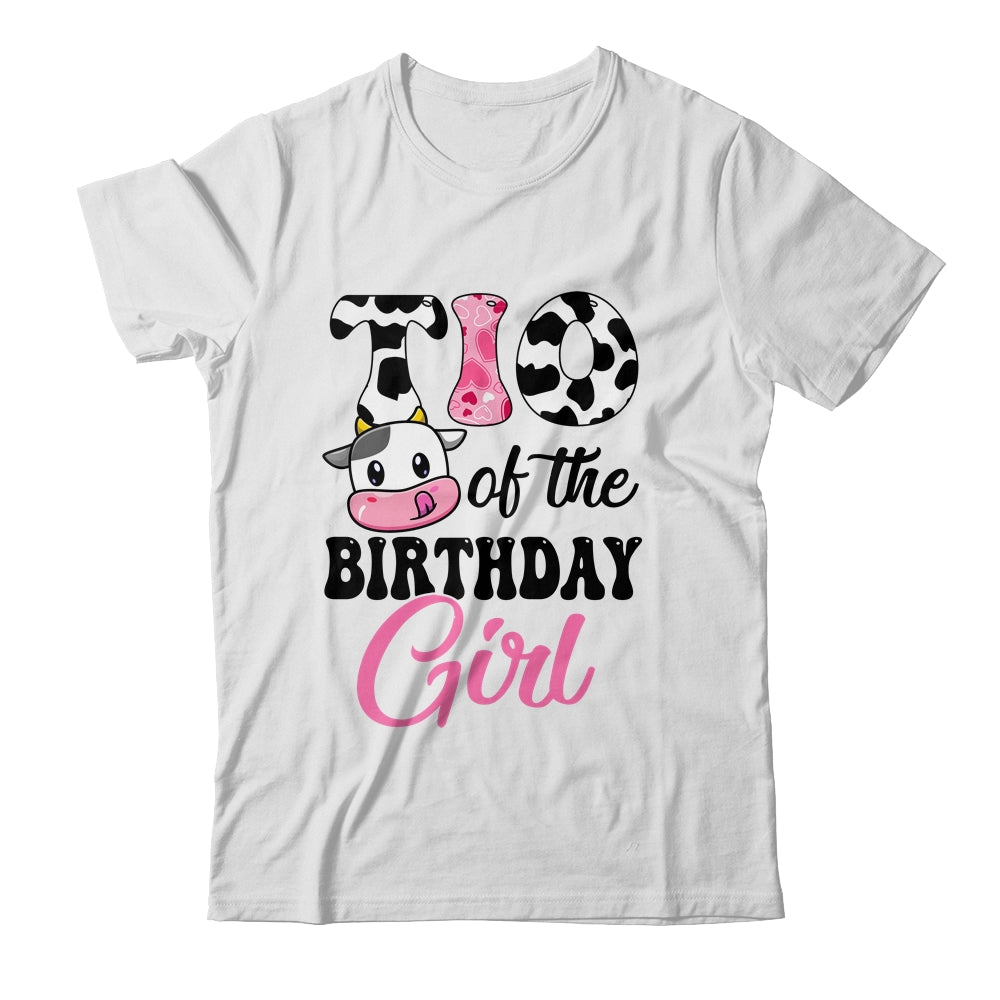 Tio Of The Birthday Girl Cow Farm 1st Birthday Girl Shirt & Hoodie | teecentury