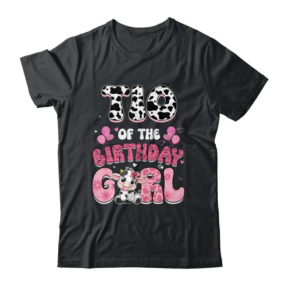 Tio Of The Birthday Girl Cow Farm Family 1st Birthday Shirt & Hoodie | teecentury